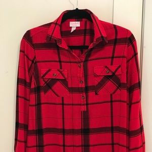 Isabel Maternity Flannel Tunic
